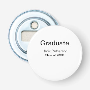 Simple Minimal afstuderen Add Name Modern Class Button Flesopener
