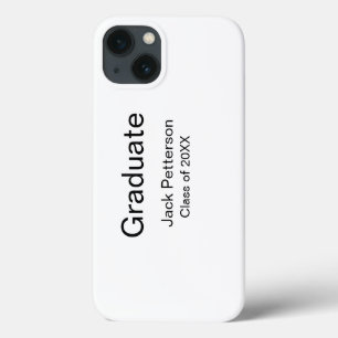 Simple Minimal afstuderen Add Name Modern Class iPhone 13 Hoesje