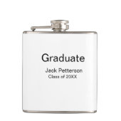 Simple Minimal afstuderen Add Name Modern Class Heupfles (Voorkant)