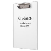 Simple Minimal afstuderen Add Name Modern Class Klembord (Links)