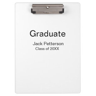 Simple Minimal afstuderen Add Name Modern Class Klembord