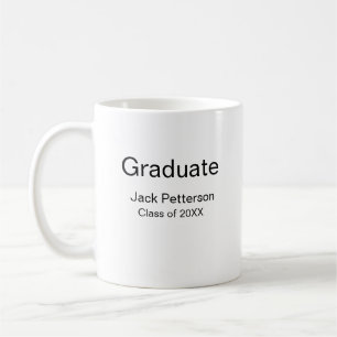 Simple Minimal afstuderen Add Name Modern Class Koffiemok