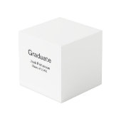 Simple Minimal afstuderen Add Name Modern Class Kubus (Achter hoekig)
