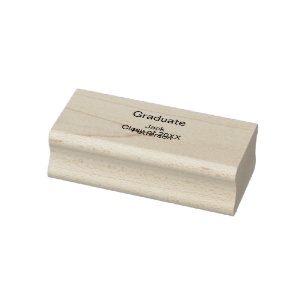 Simple Minimal afstuderen Add Name Modern Class Rubberstempel