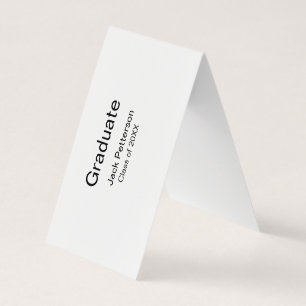 Simple Minimal afstuderen Add Name Modern Class Visitekaartjes
