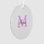 simple minimal ajouter nom monogramme rose rouge (devant)
