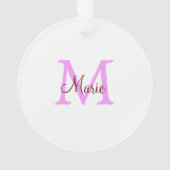 simple minimal ajouter nom monogramme rose rouge (dos)