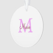 simple minimal ajouter nom monogramme rose rouge (devant)