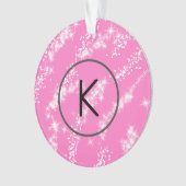 simple minimal blanc monogramme paillettes rose hy (devant)