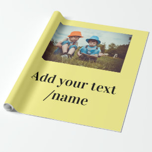 Simple Minimal Christmas Voeg je fototekst w Cadeaupapier