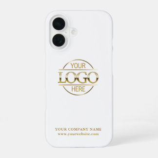 Simple Minimal Custom Business Company Logo iPhone 16 Hoesje