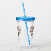 simple minimal customized name monogram text throw acryl drinkbeker (Links)