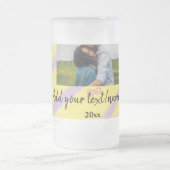 simple minimal customized name monogram text throw matglas bierpul (Center)