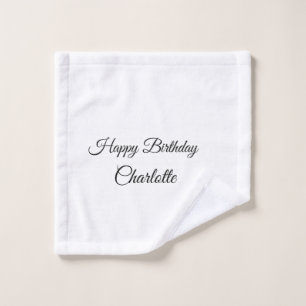 SIMPLE MINIMAL.CUTIE AJOUTER NOM BÉBÉ joyeux anniv