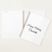 SIMPLE MINIMAL.CUTIE AJOUTER NOM BÉBÉ joyeux anniv (Devant avec enveloppe)