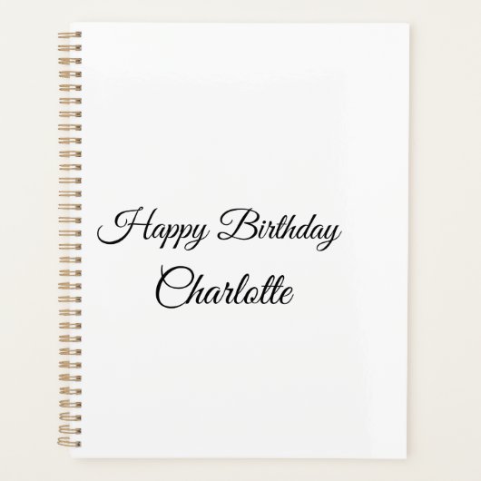 SIMPLE MINIMAL.CUTIE AJOUTER NOM BÉBÉ joyeux anniv (Devant)
