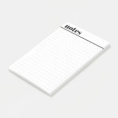 Simple Minimal Dot Grid Sticky Notes Pad (Schuin)