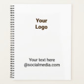 Simple minimal elegant custom logo here company planner (Voorkant)