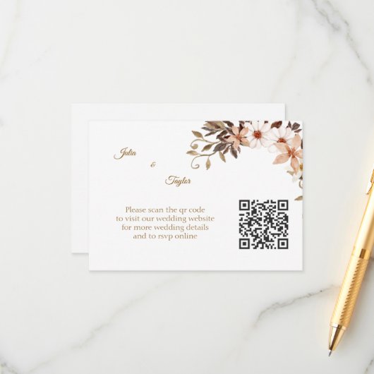 Simple Minimal Enclosure Card Informatiekaartje (Voorkant / Achterkant in situ)