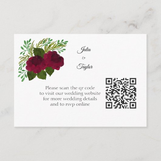 Simple Minimal Enclosure Card Informatiekaartje (Voorkant)