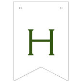 simple minimal happy birthday CUSTOM Bunting Flags Vlaggetjes (Tweede vlag)