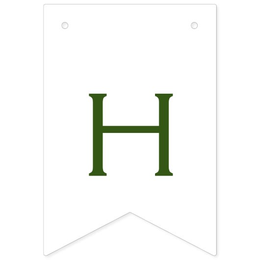 simple minimal happy birthday CUSTOM Bunting Flags Vlaggetjes (Tweede vlag)