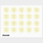 Simple, minimal, mariage cardiaque Sticker rond (Feuille)