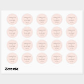 Simple, minimal, mariage cardiaque Sticker rond (Feuille)