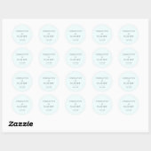 Simple, minimal, mariage cardiaque Sticker rond (Feuille)