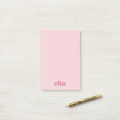Simple Minimal Professional Pink & Red Girly Post-it® Notes (Op bureau)
