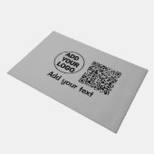 Simple minimal q r code add logo scan code name te deurmat (Schuin)