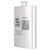 Simple minimal q r code add logo scan code name we flacon (Links)