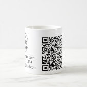 Simple minimal q r code add logo scan code name we koffiemok (Center)
