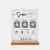 Simple Minimalist 3 Qr Code Scan To Pay Frosted (Recto)