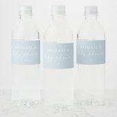 Simple Minimalist Baby Shower Waterfles Etiket (Flessen)