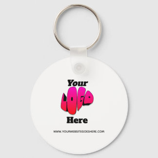 Simple Minimalist Logo Promotional Business Sleutelhanger