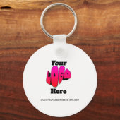 Simple Minimalist Logo Promotional Business  Sleutelhanger (Voorkant)