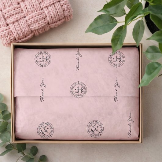 Simple Minimalist Modern Light Pink Tissuepapier