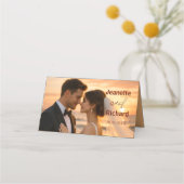 Simple Minimalist Modern Wedding Photo (Achterkant)