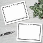 Simple Minimalist Monogram Post-it® Notes