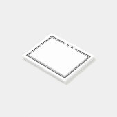 Simple Minimalist Monogram Post-it® Notes (Schuin)