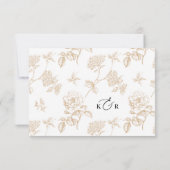 Simple Minimalist QR code Wedding RSVP Cards Kaartje (Achterkant)