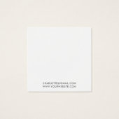 Simple Minimalist Typography Jewelry Display Card (Dos)
