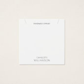 Simple Minimalist Typography Jewelry Display Card (Devant)