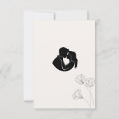 Simple Minimalist Wedding RSVP Card (Dos)