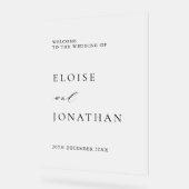 Simple minimaliste Accueil Mariage moderne (Angle)