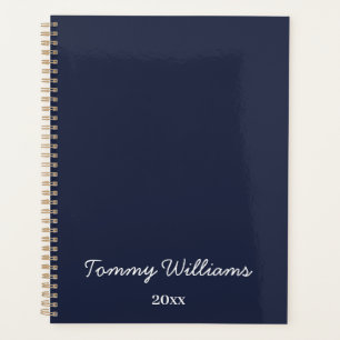 Simple minimaliste bleu marine