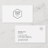 Simple minimaliste Carte de visite professionnel (Devant / Derrière)