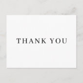 Simple minimaliste classique merci carte postale (Devant)
