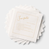 Simple minimaliste Élégant Fun Facts Mariage (Insitu (empilé))